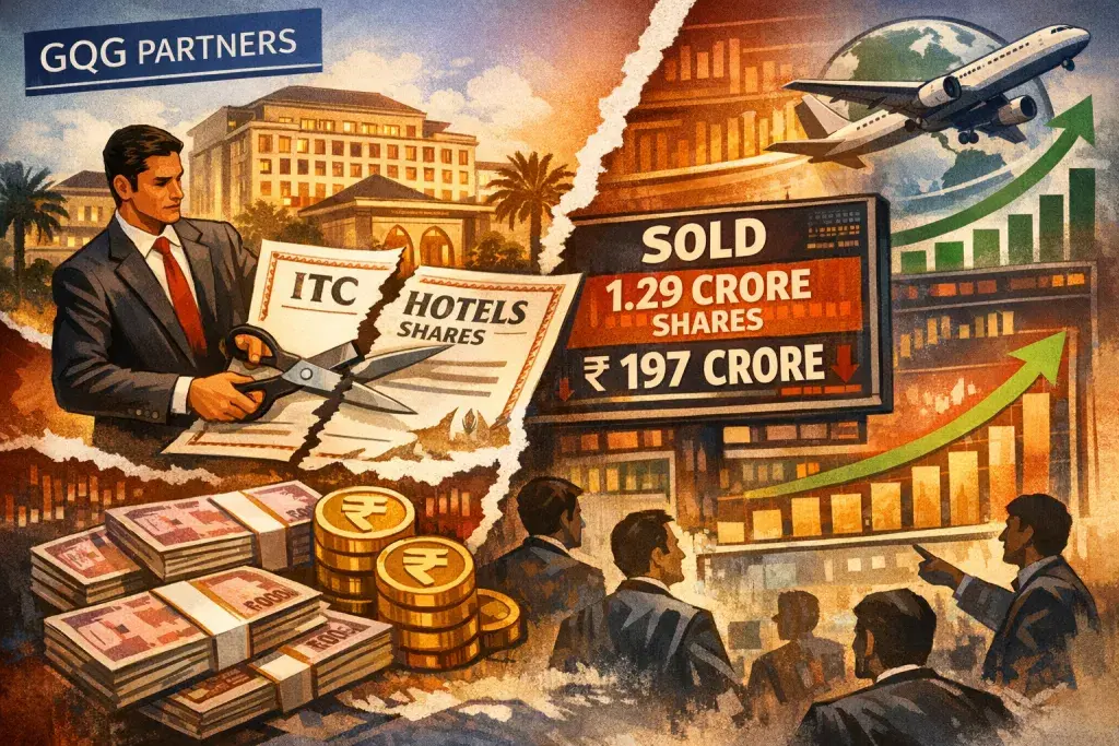 GQG Partners Trims ITC Hotels Stake, Booking Nearly INR 197 Crore in Open Market Sale