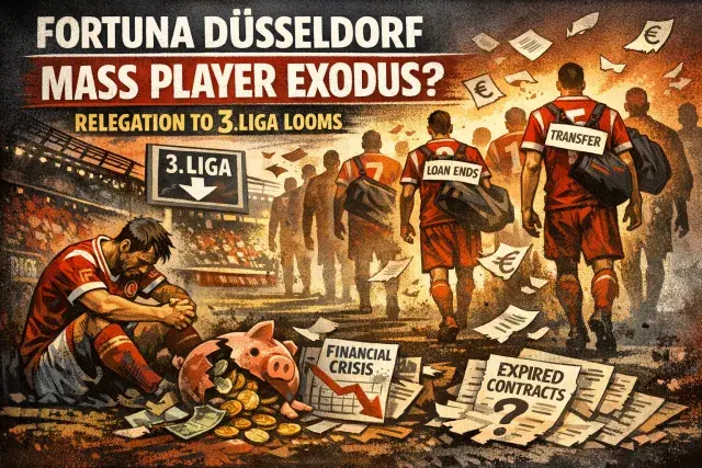 Fortuna Düsseldorf Risks Mass Player Exodus if Relegated to Third Tier